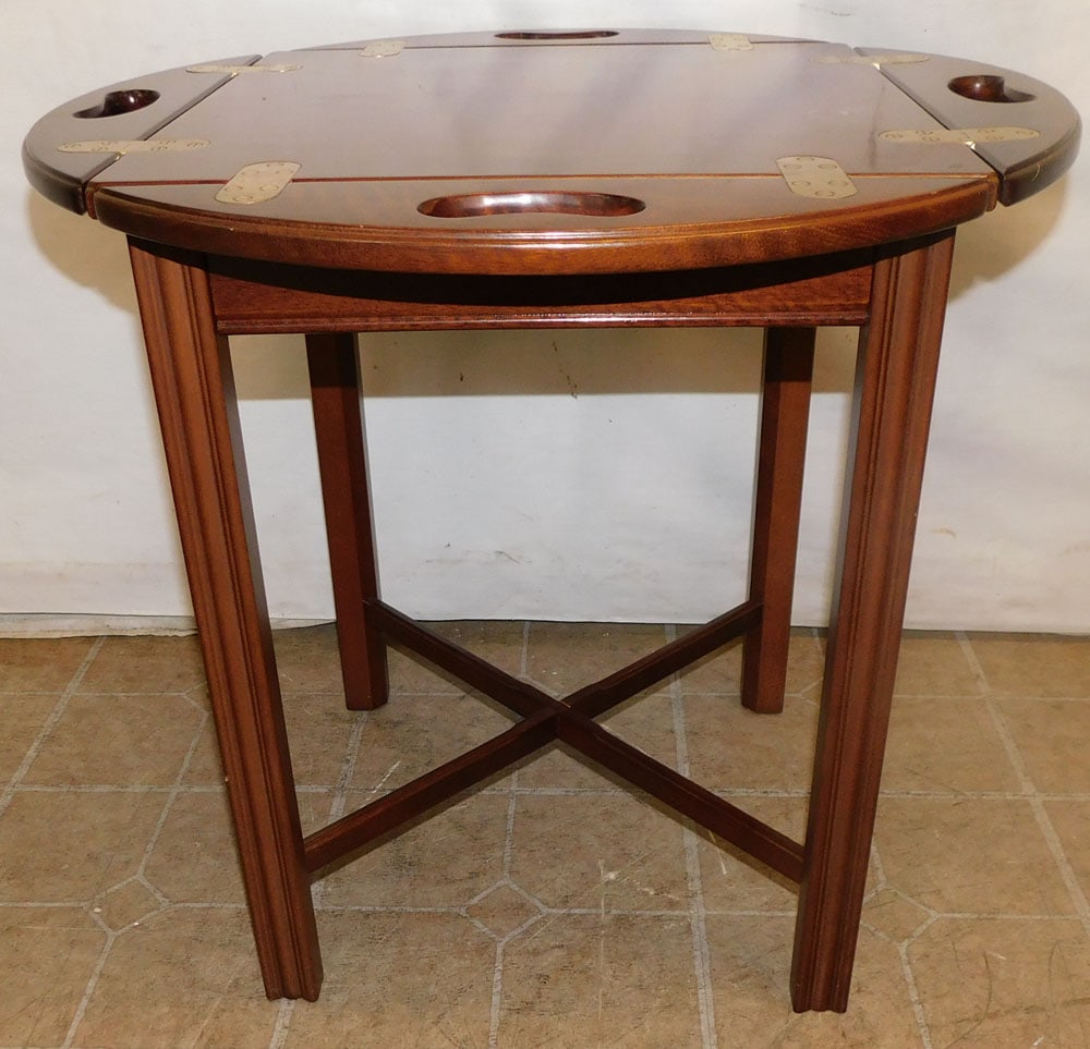 Cherry Campaign Style Butler Tray Top Table (1 of 4)