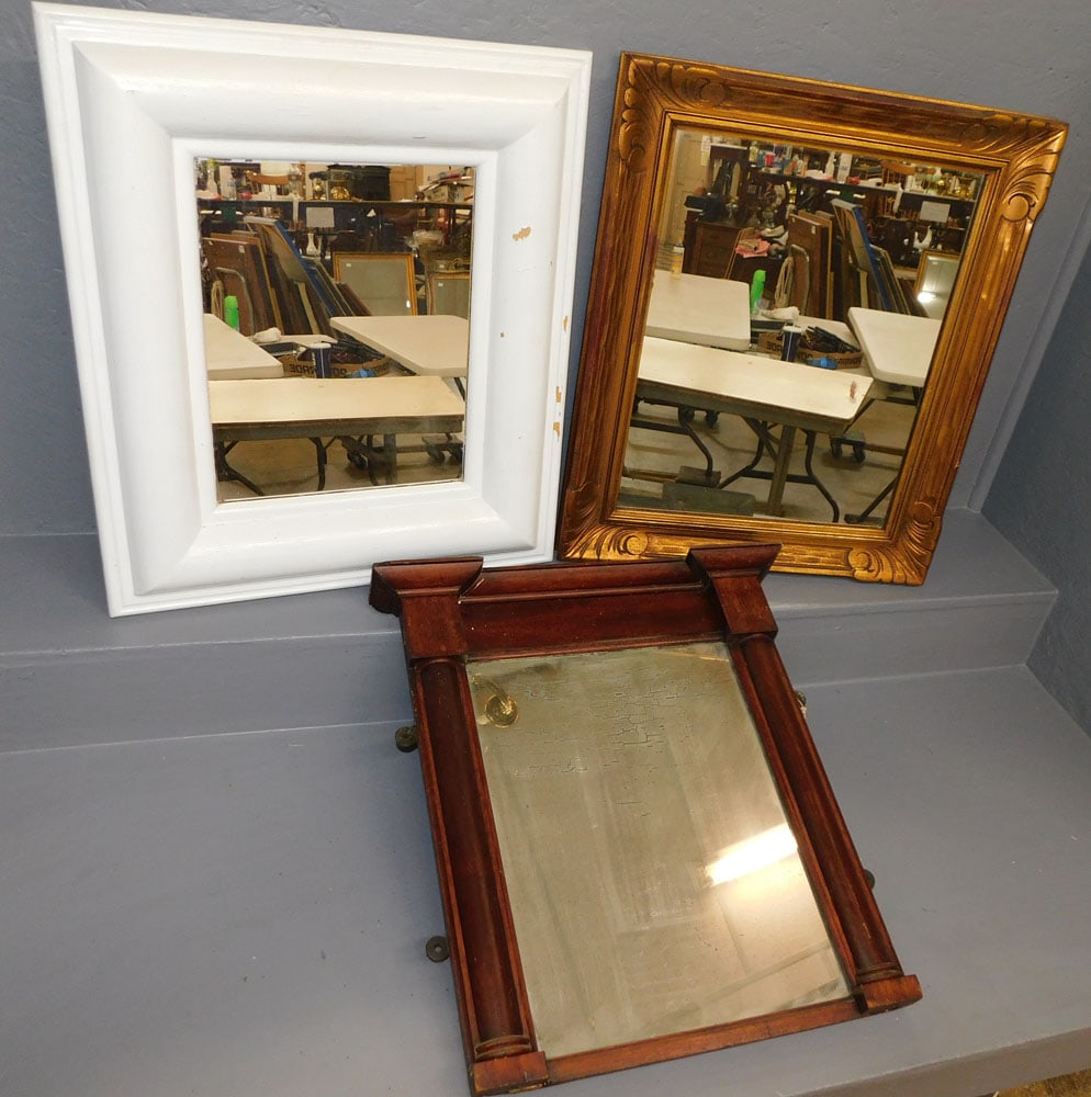 Three Antique Framed Mirrors (1 of 4)