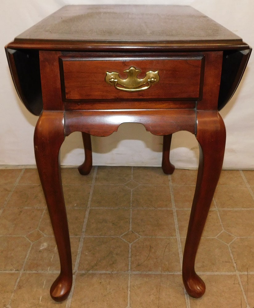 Cherry Queen Anne Style Table by Delwood Furniture Company (1 of 7)
