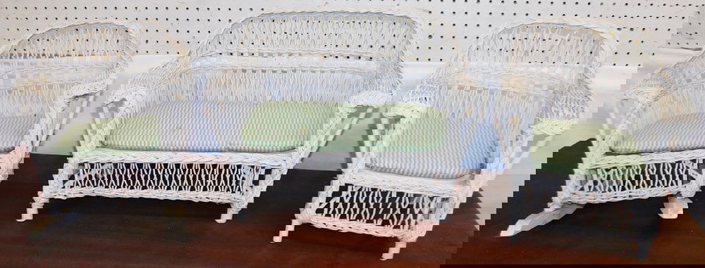 Three Piece Wicker Doll Furniture Set (1 of 5)