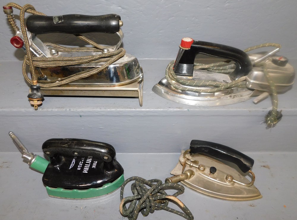 Lot of Four Vintage Flat Irons (1 of 3)