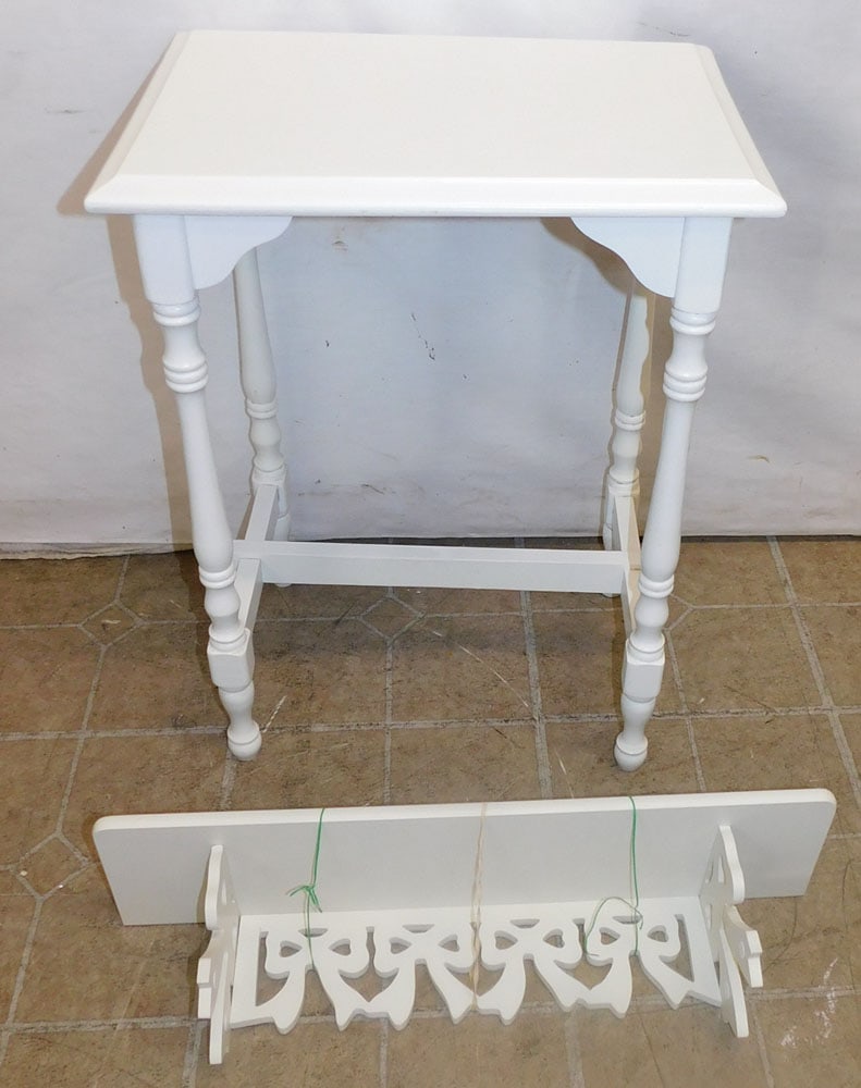 Painted Wall Bracket & Painted Stand (1 of 2)
