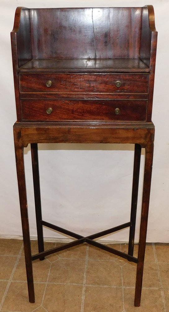 19th Century Mahogany Box on Stand with Drawer (1 of 3)