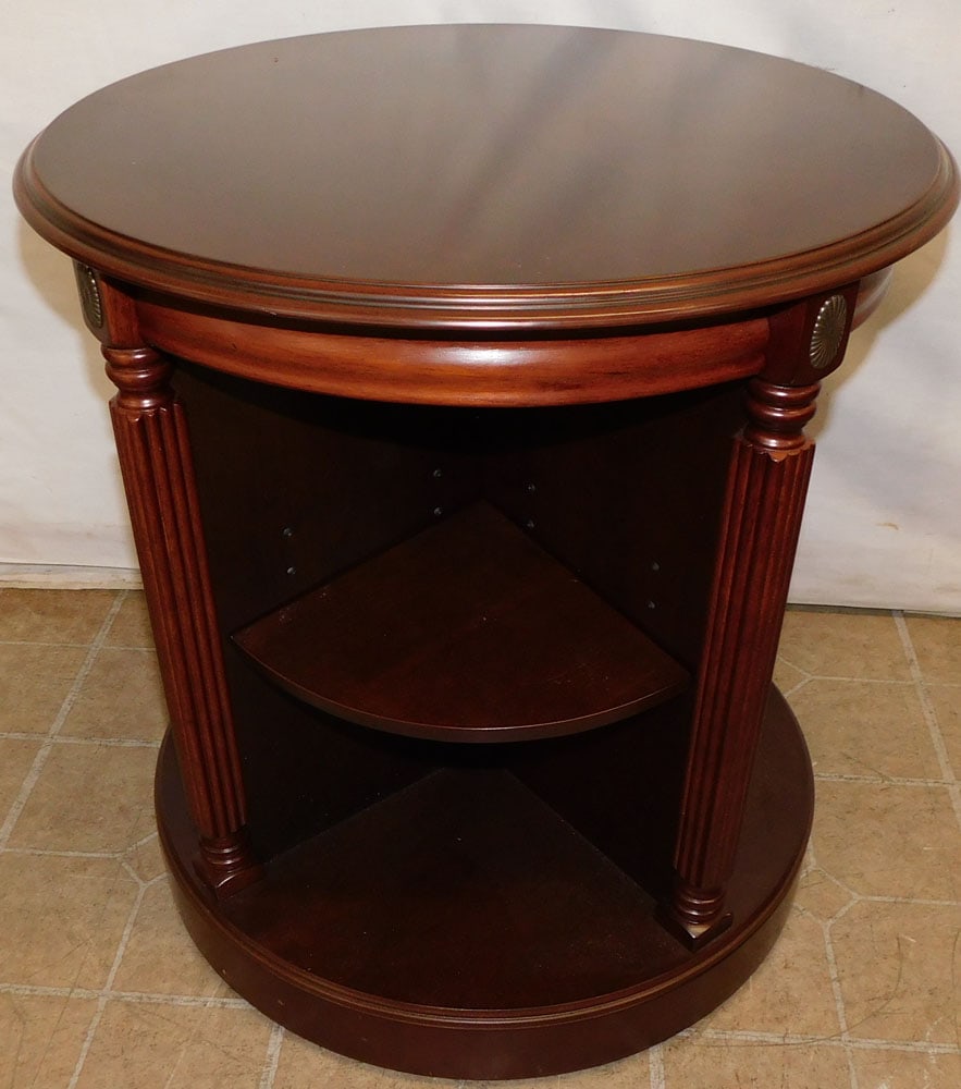 Round Cherry Revolving Stand (1 of 3)