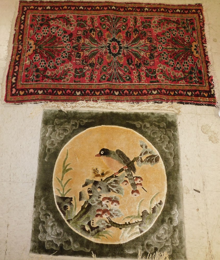 Two Handmade Rugs (1' 10" x 1' 10" & 1' 10" x 3") (1 of 3)