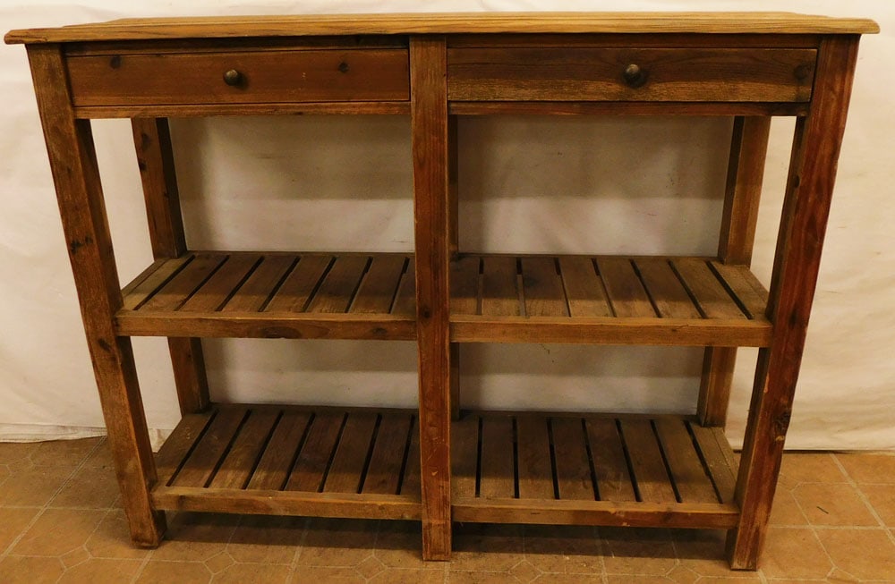 Pine Two Drawer Console (1 of 5)