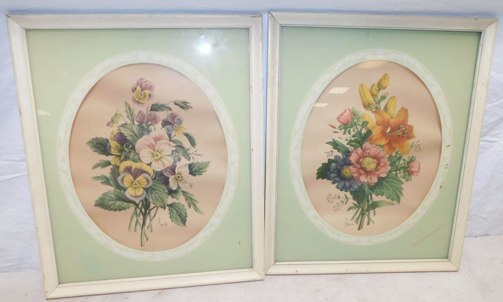 Pair Framed Botanical Prints (1 of 5)