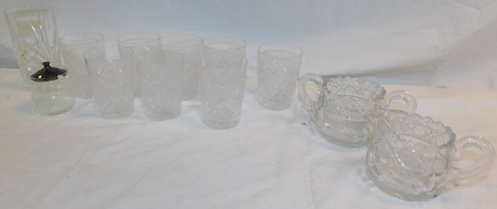 Lot Cutglass Items (1 of 3)