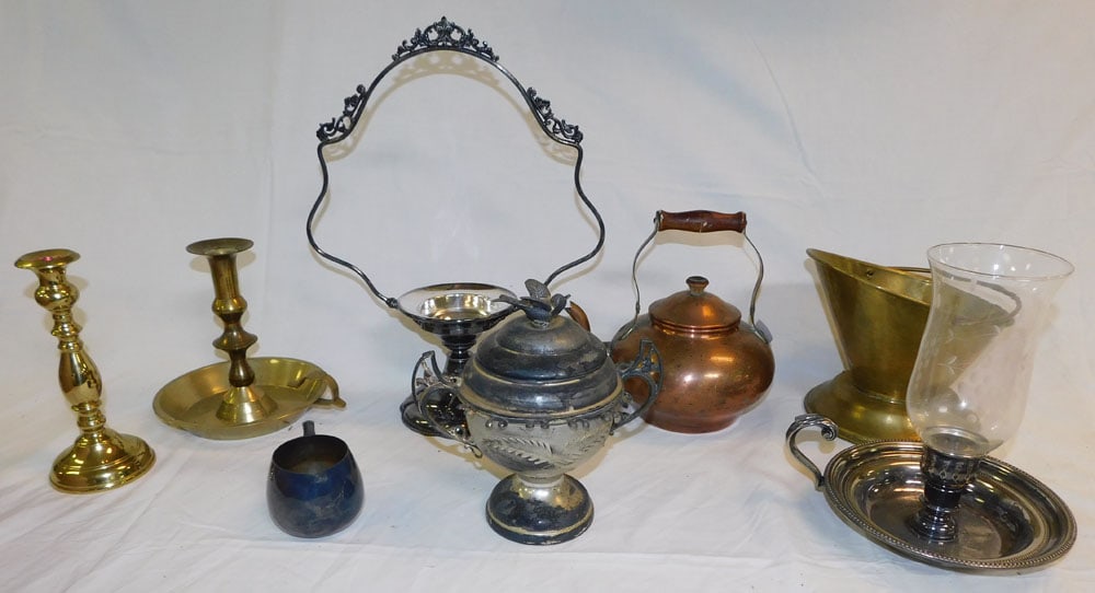 Lot Silver Plate - Copper - Brass Items (1 of 4)