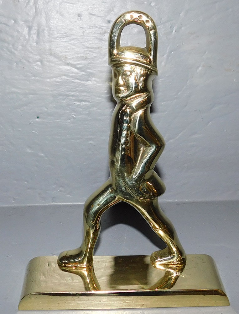 Polished Brass Virginia Metalcrafters Hessian Soldier Doorstop (1 of 3)