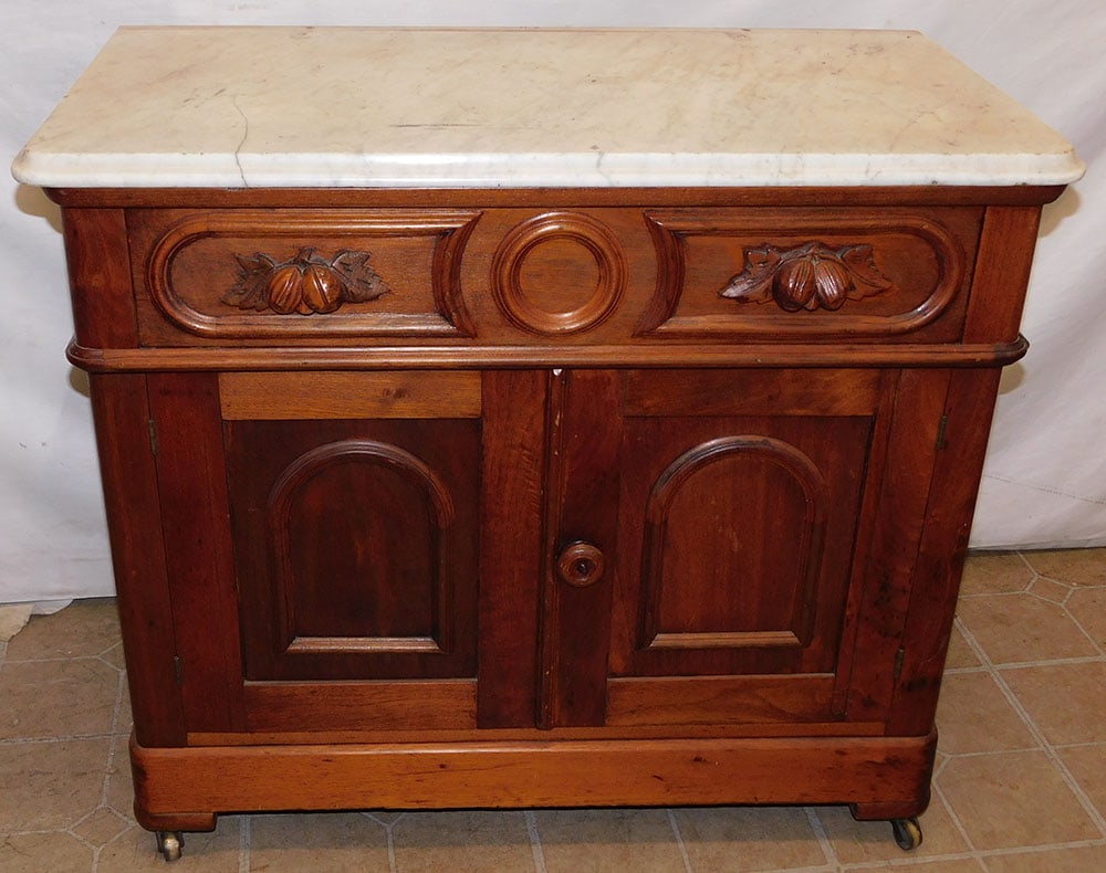 19th C Victorian Marble Top Wash Stand (1 of 6)