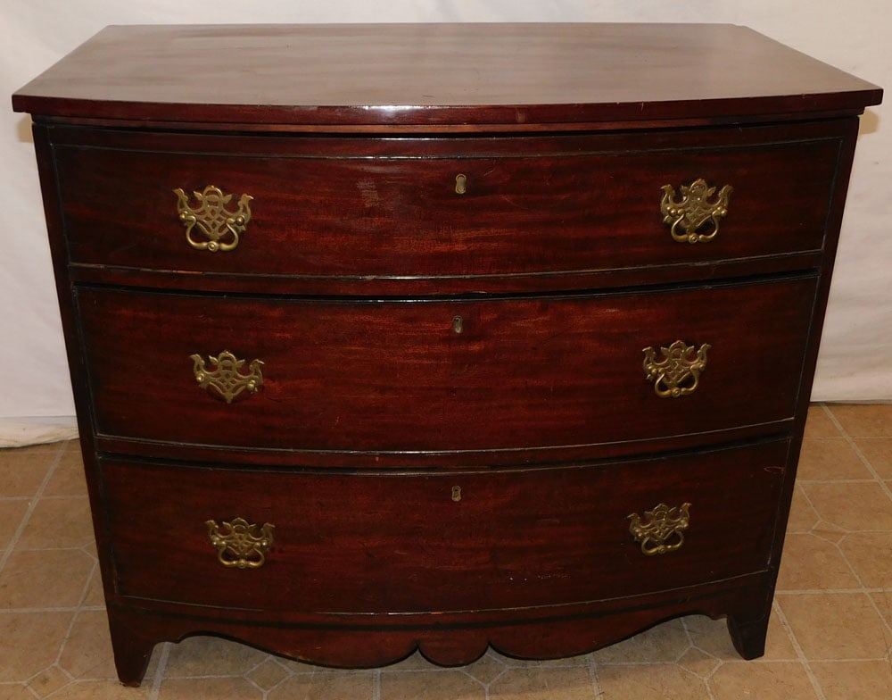 19th Century Mahogany 2 Drawer Lift Top Commode with Fitted Interior (1 of 9)
