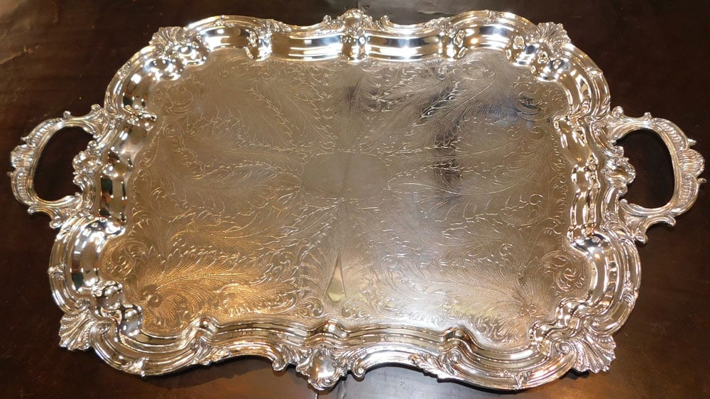 Silverplated Serving Tray (1 of 5)