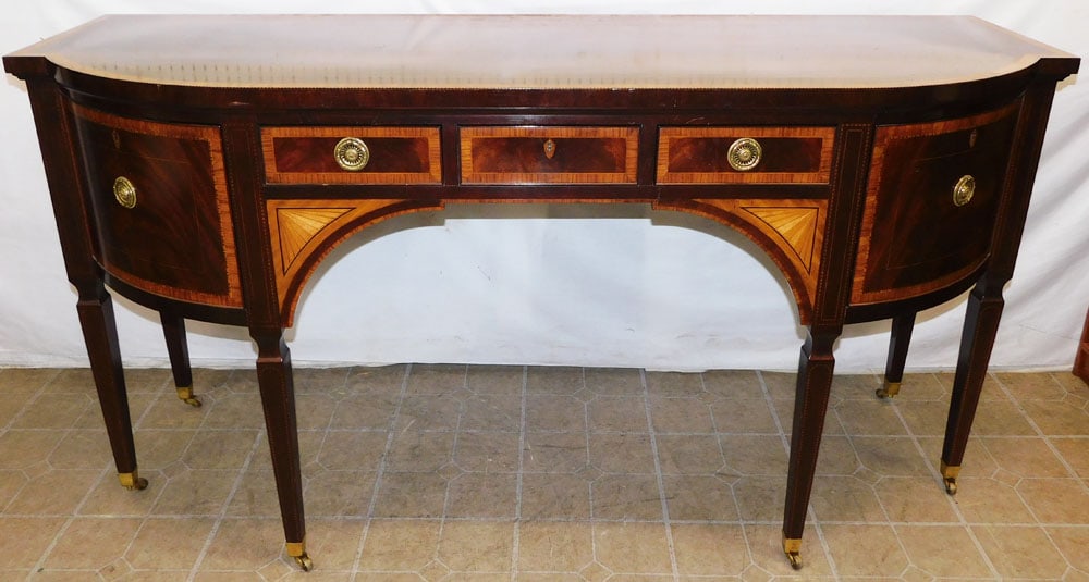 Mahogany & Satinwood Inlaid Sideboard by Baker (1 of 11)
