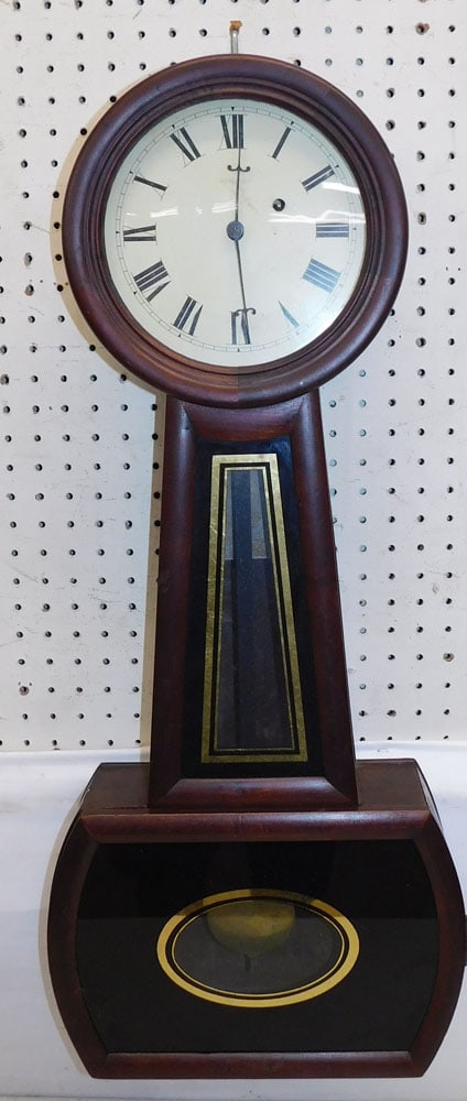 Antique Mahogany Banjo Clock (1 of 4)