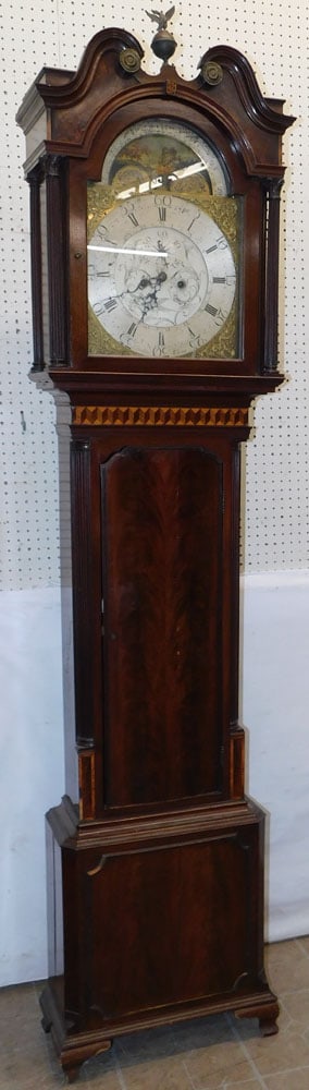 19th Century Mahogany Grandfather Clock Signed R. Bolton Wigan (1 of 13)