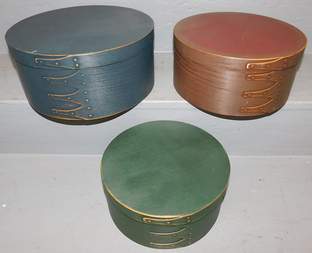 3 Painted Wood Shaker Boxes (1 of 4)