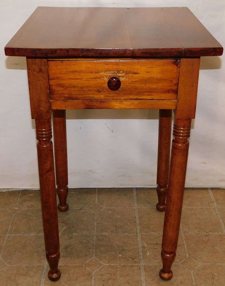 19th Century Cherry 1 Drawer Stand (1 of 5)