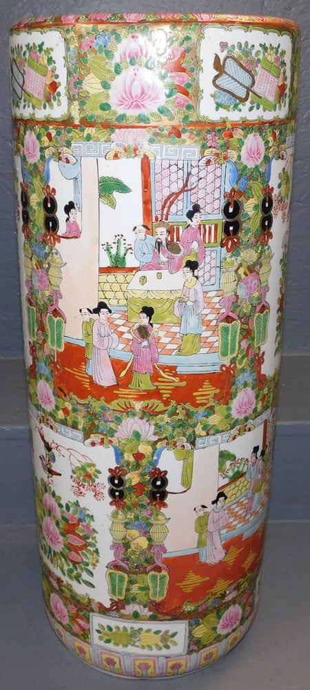 Oriental Porcelain Umbrella Stand (1 of 5)