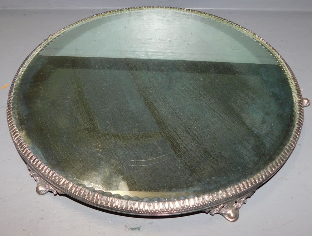 Silverplated Mirror Top Plateau (1 of 3)