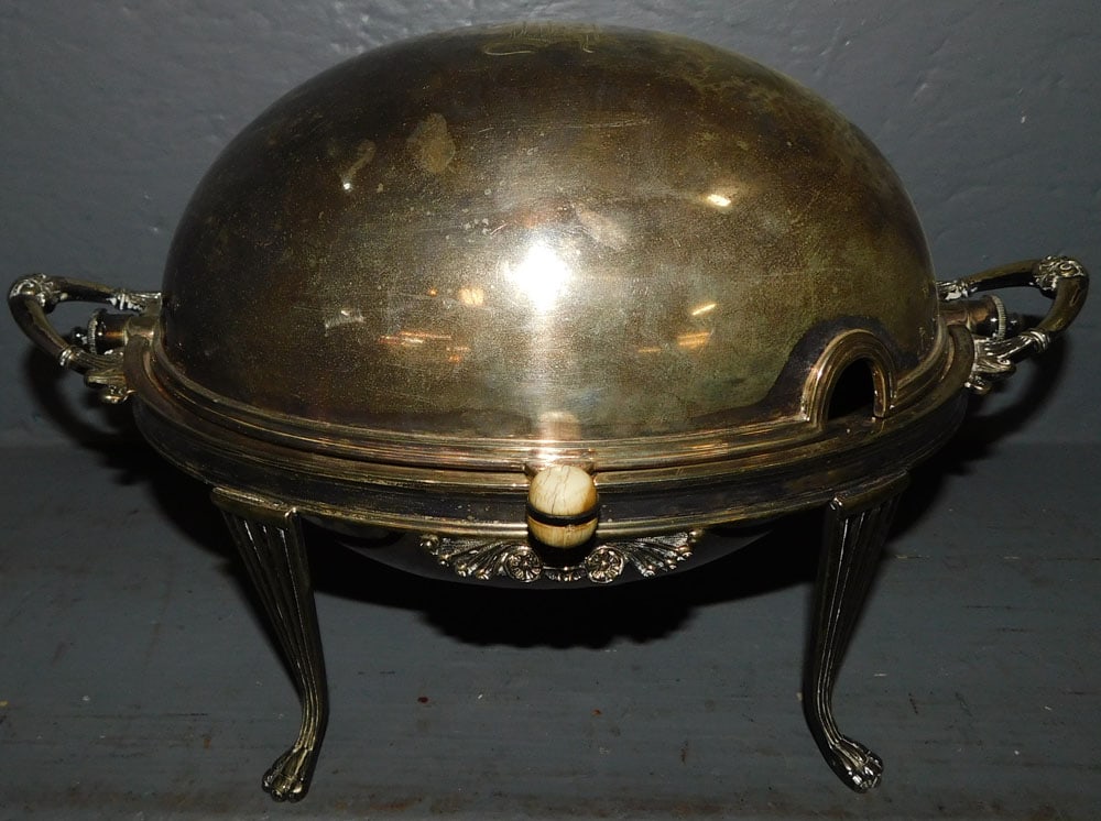 Silverplated Bun Warmer by Walker & Hall (1 of 4)