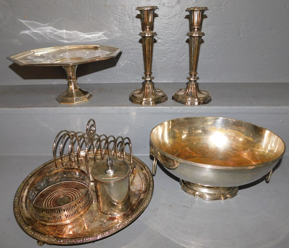 Lot of Sheffield Silverplate Items (1 of 4)