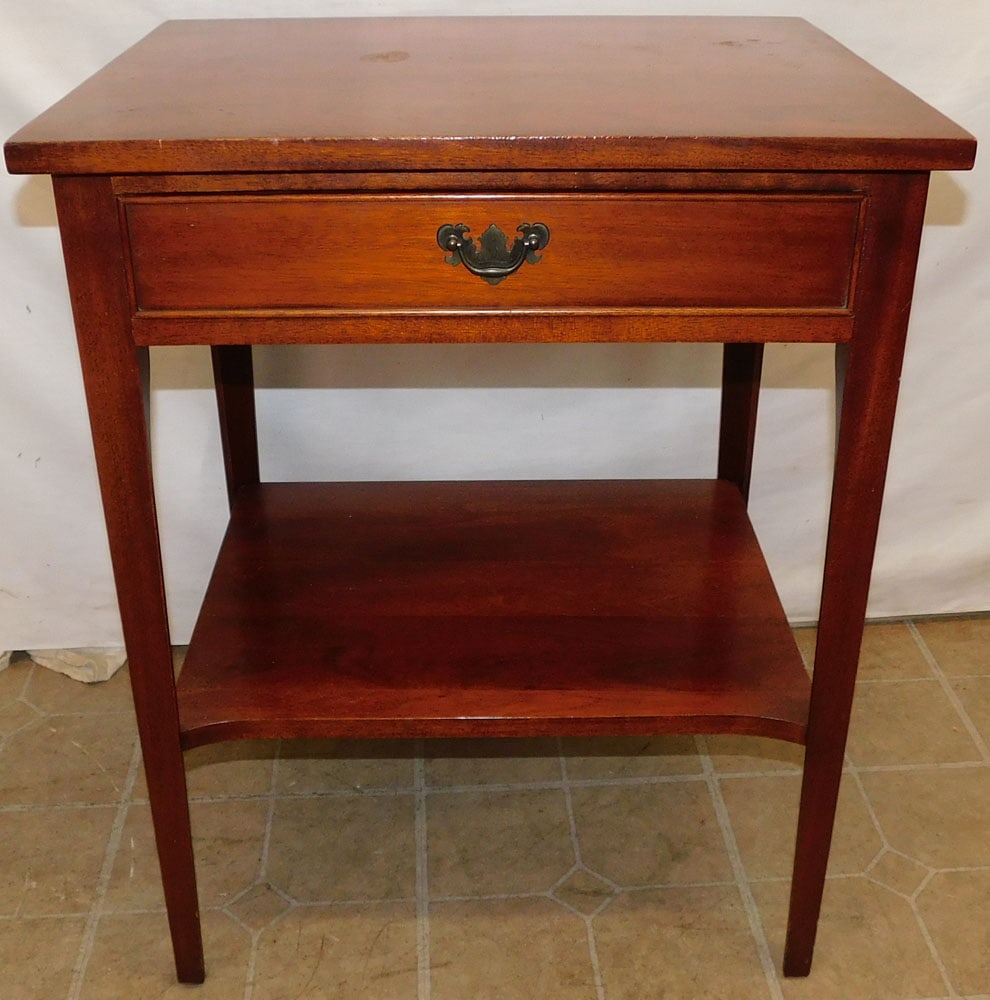 Mahogany 1 Drawer Night Stand by Craftique (1 of 4)