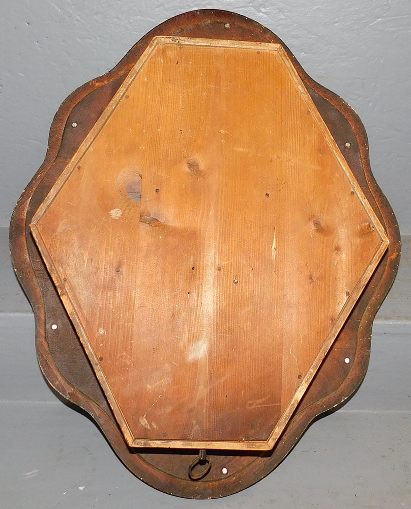 Antique Paint Decorated & Mother of Pearl Inlaid Bakers Clock (1 of 3)