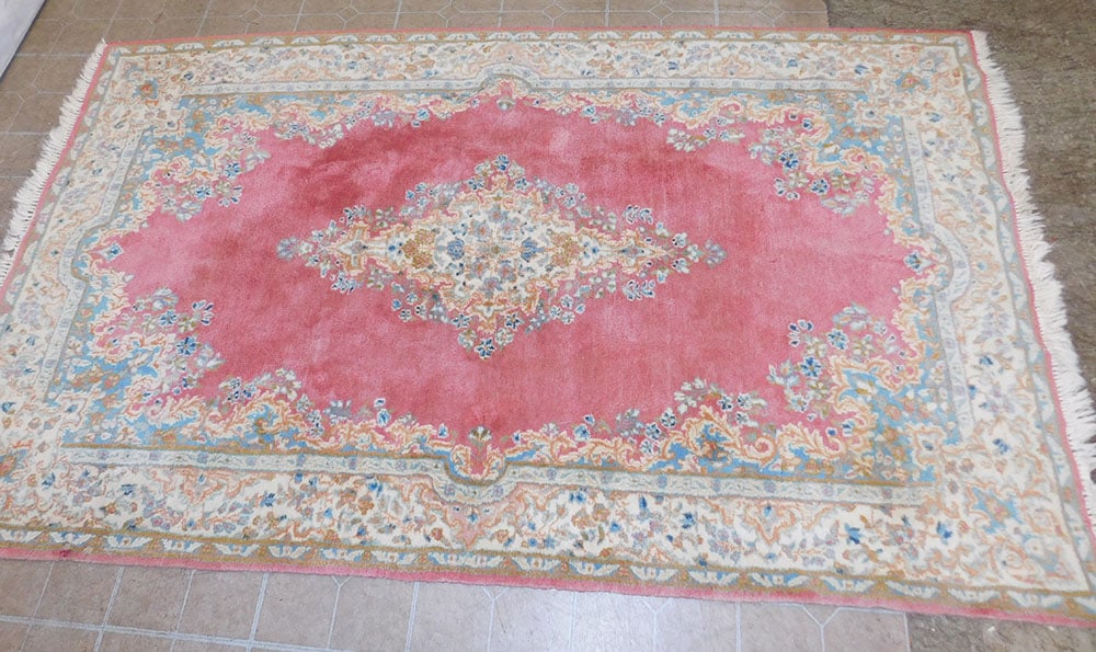 4' 10" x 8' 1" Antique Handmade Kerman Rug (1 of 4)