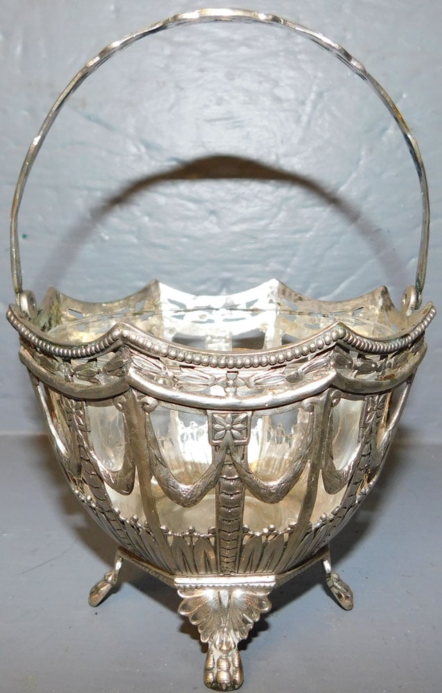 Hallmarked Sterling Reticulated Basket (8.5 Troy Oz.) (1 of 5)
