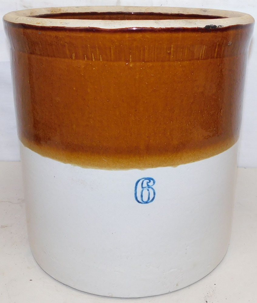 Antique Stoneware 6 Gallon Crock (1 of 3)