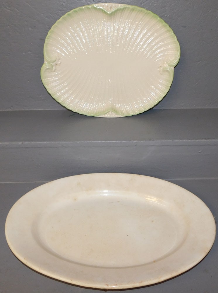 Two Porcelain Platters ( One Is Belleek) (1 of 4)