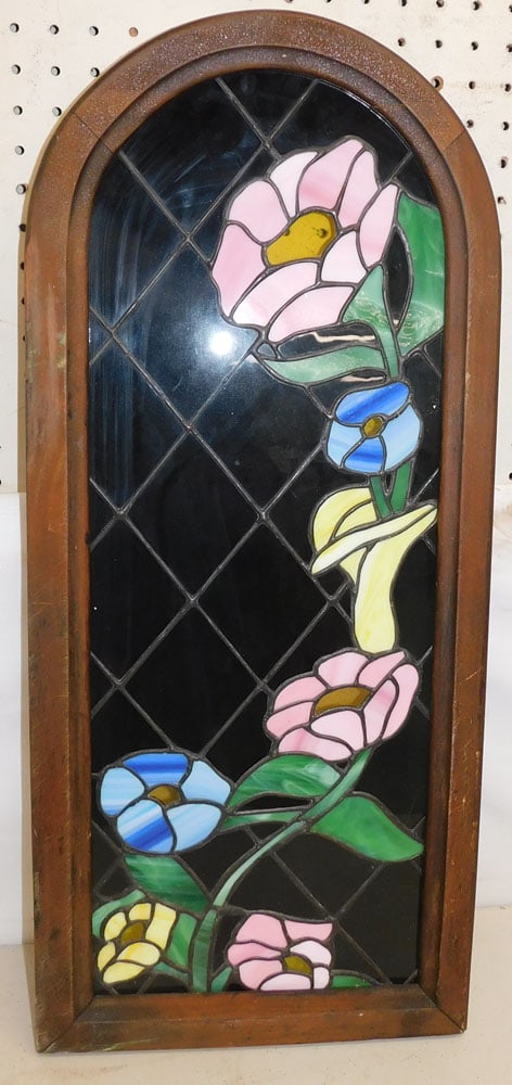 Leaded Stain Glass Window Panel (1 of 2)