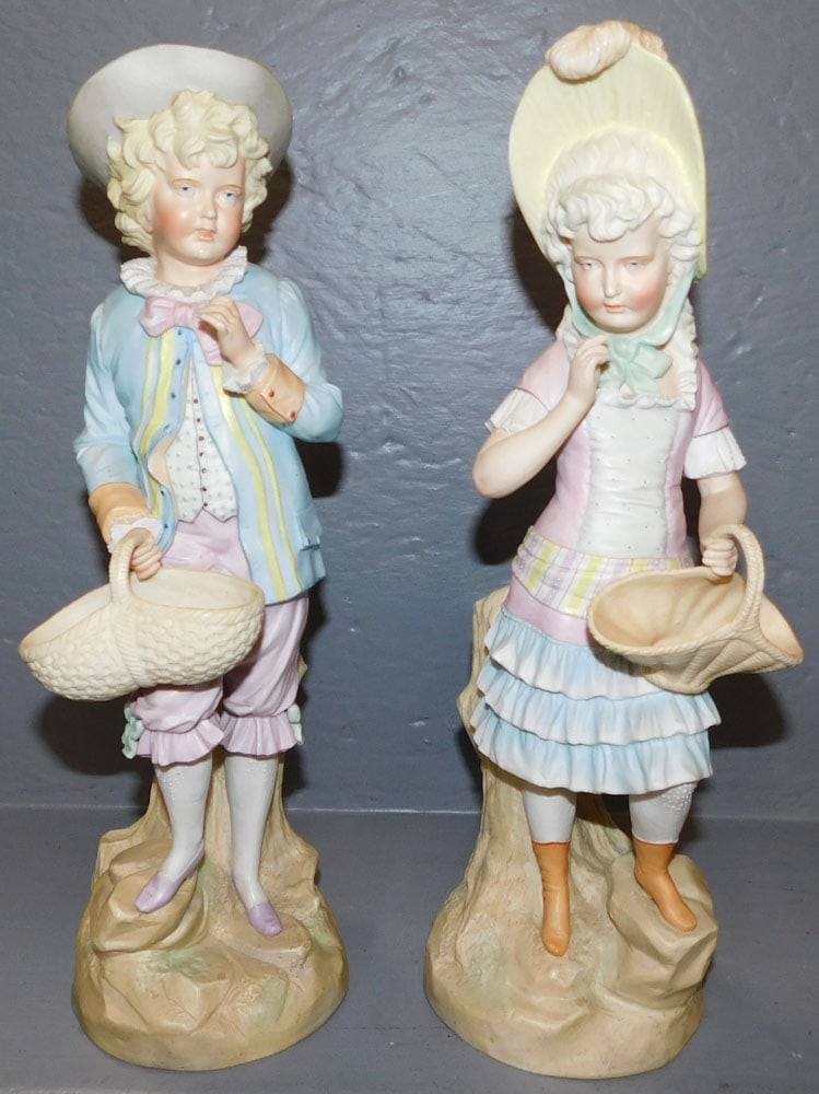 Pair Bisque Figurines (1 of 2)