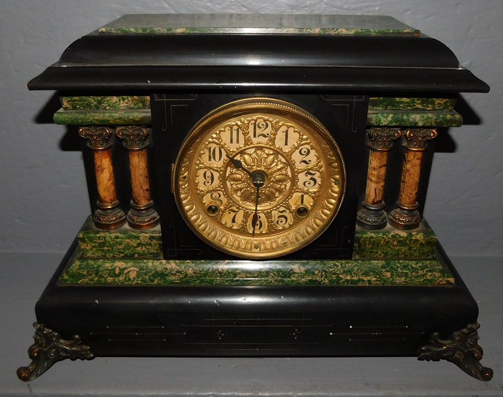 Antique Painted Seth Thomas Shelf Clock (1 of 4)
