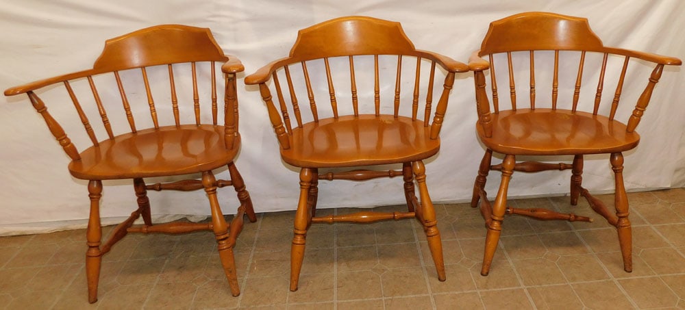 Three Maple Captain Chairs (1 of 3)