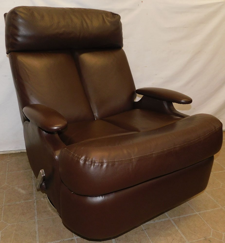 Vinyl Upholstered Modern Recliner By Barcalounger (1 of 5)