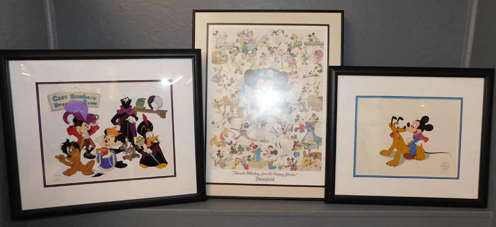 Lot Framed Disney Prints (1 of 9)