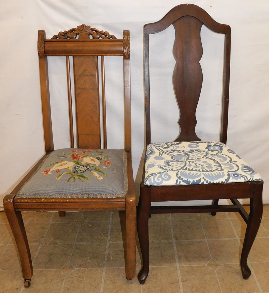 Two Antique Mahogany Side Chairs (1 of 4)