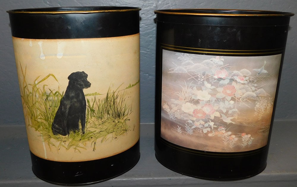 Two Tole Waste Baskets (1 of 2)