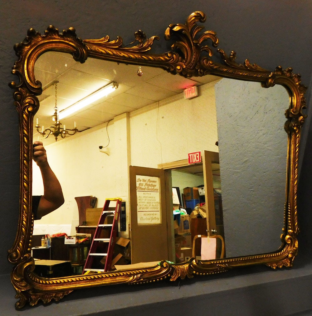Antique Gilded Framed Mirror (1 of 4)