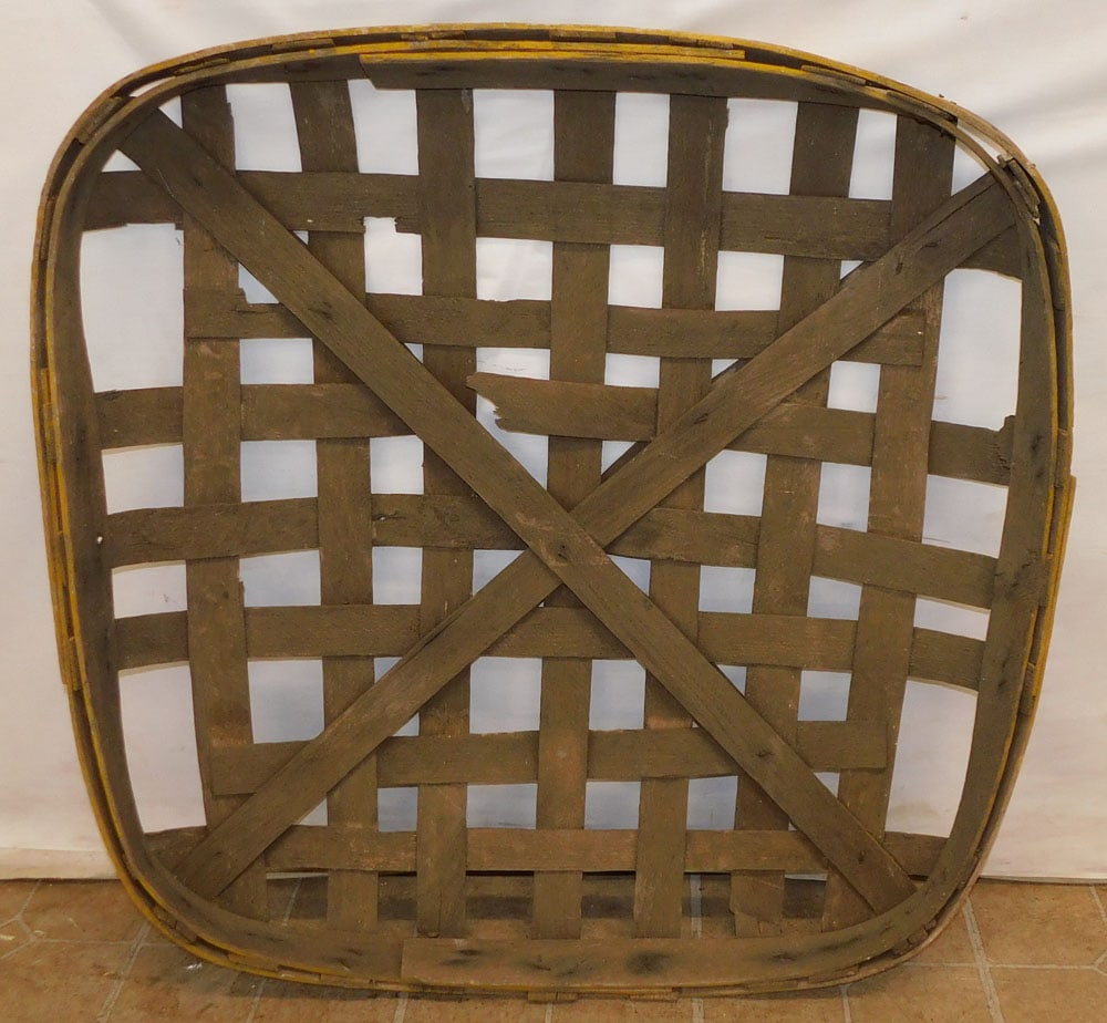 Antique Split Oak Tobacco Basket (1 of 2)