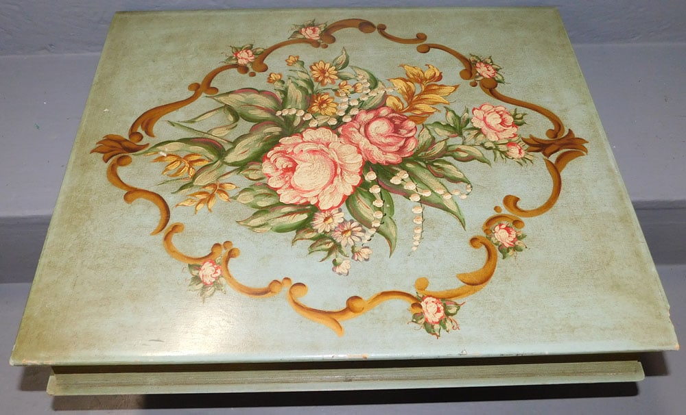 Paint Decorated Book Form Box (1 of 3)