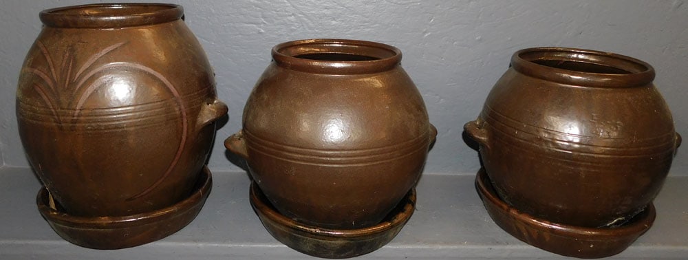 Three Chinese Pottery Pots (1 of 2)