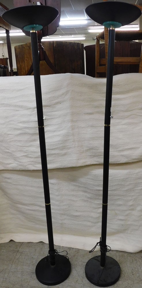 Two Painted Metal Floor Lamps (1 of 3)