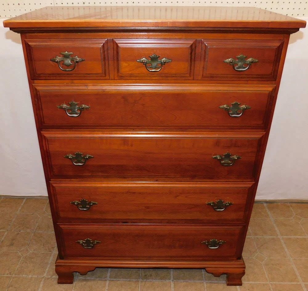 Cherry 5 Drawer Chest (1 of 6)