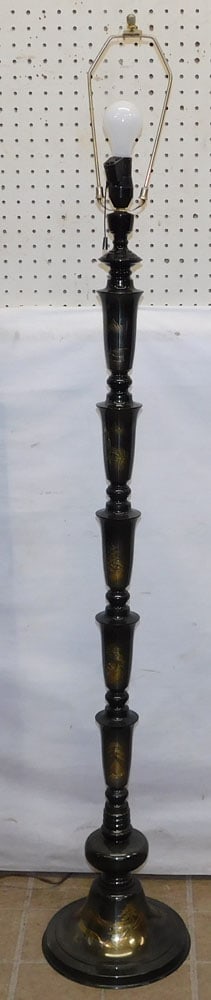 Oriental Brass Floor Lamp (1 of 7)