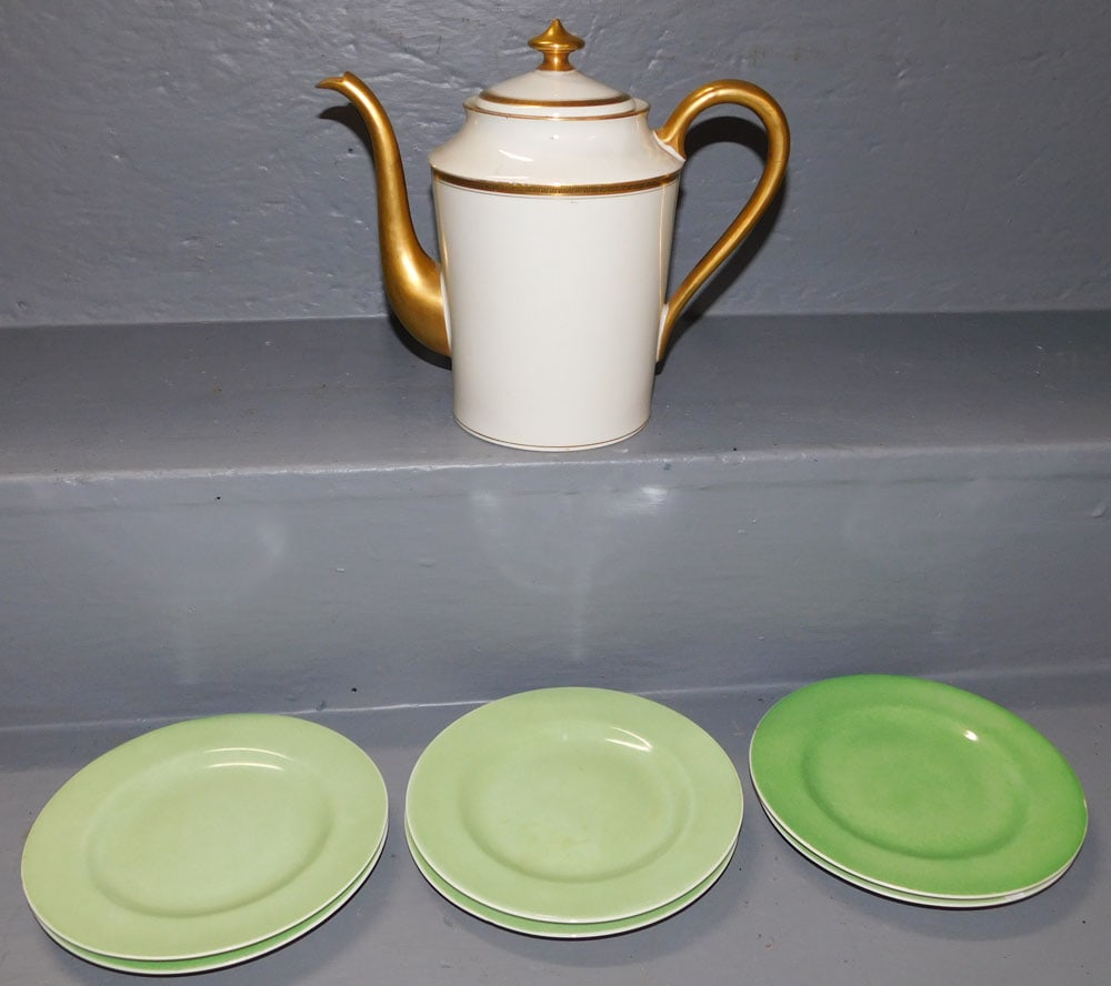 Lot of Limoges Porcelain: Lot of Limoges Porcelain. Up to 7 1/2" H ALL DESCRIPTIONS AND ANY CONDITION STATEMENT GIVEN BY LANGSTON AUCTION GALLERY ARE STRICTLY OPINIONS AND LANGSTON'S SHALL HAVE NO RESPONSIBILITY FOR ERRORS OR 