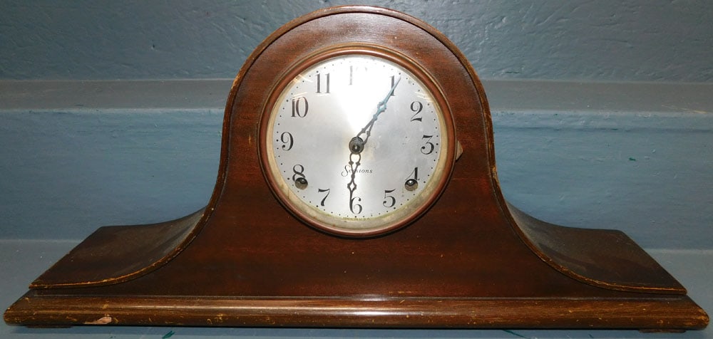 Antique Mahogany Head & Shoulders Clock by Sessions (1 of 4)