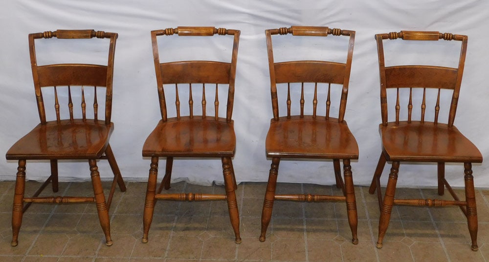 Set of 4 Maple Dining Chairs by Bent Brothers (1 of 7)